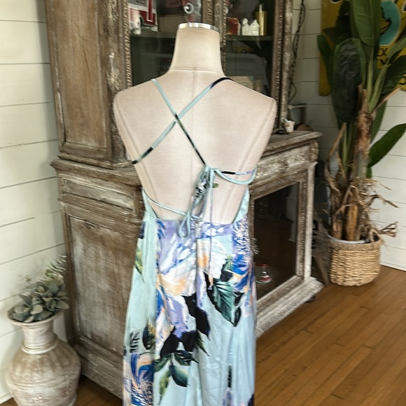 SHOW ME YOUR MUMU GODSHAW GODDESS DRESS FLORAL LARGE NEW BRIDESMAIDS WEDDING - Picture 6 of 9